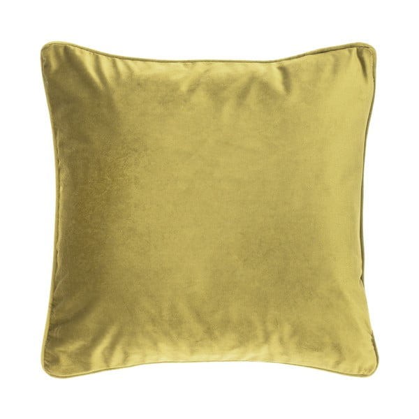 Żółta poduszka Tiseco Home Studio Velvety, 45x45 cm