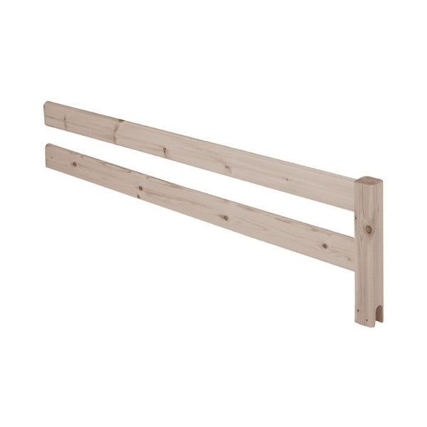 Brązowa barierka z drewna sosnowego do łóżka Flexa Classic, dł. 157cm