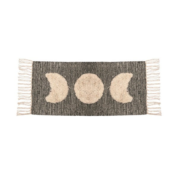 Różowo-szary dywan z domieszką bawełny Sass & Belle Moon Phases, 80 x 45 cm