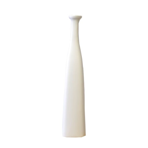 Biały ceramiczny wazon Rulina Persei, wys. 42 cm