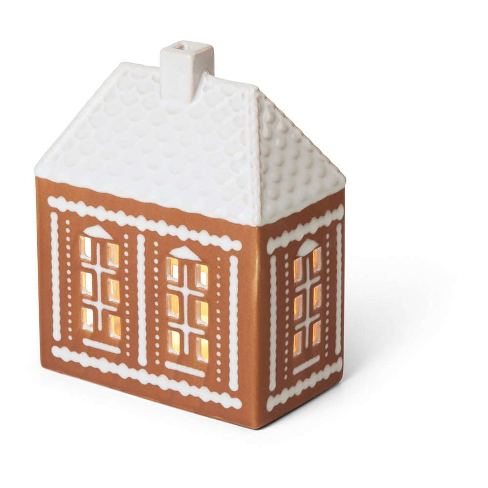 Zdjęcia - Figurka / świecznik Lighthouse Kamionkowy świecznik na świeczkę typu tealight Gingerbread  – Kä 