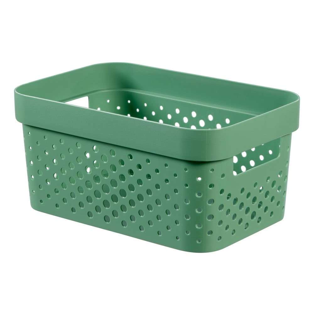 Zielony koszyk Curver Infinity Dots, 4,5 l