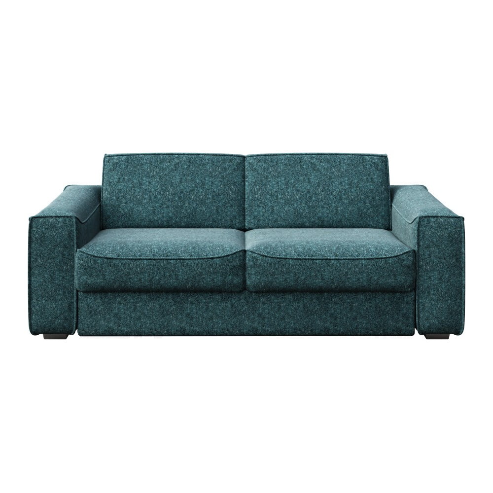 Turkusowoniebieska rozkładana sofa 3-osobowa MESONICA Munro