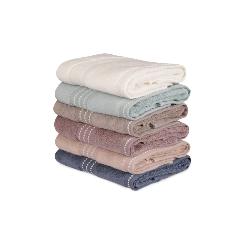 Zestaw 6 ręczników bawełnianych Micro Cotton, 50x90 cm