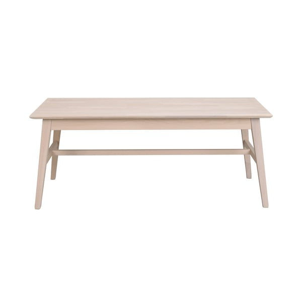 Naturalny stolik z drewna dębowego Rowico Filippa, 130x70 cm