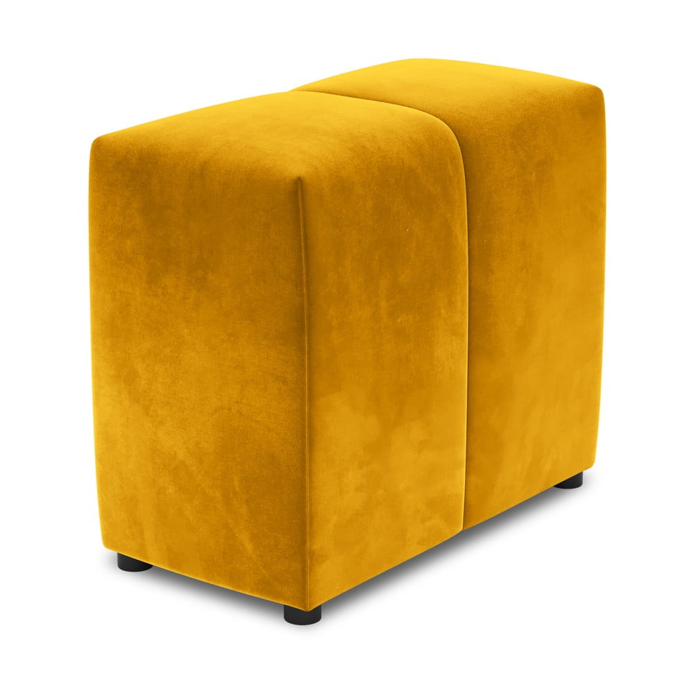 Zdjęcia - Pozostałe meble Rome Żółte aksamitne oparcie do sofy modułowej  Velvet – Cosmopolitan Desig 