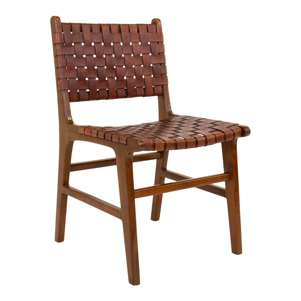 Zdjęcia - Krzesło Brązowe  z drewna tekowego zestaw 2 szt. Perugia – House Nordic brą