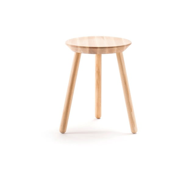 Naturalny stołek z litego drewna EMKO Naïve
