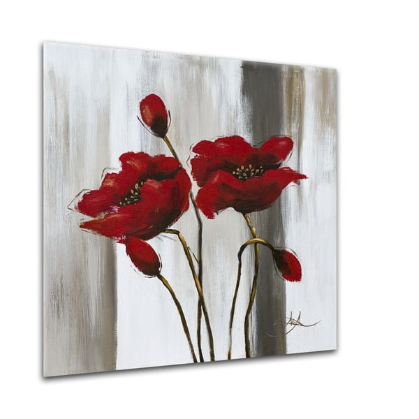 Obraz Styler Glasspik Poppy Flower, 20x20 cm