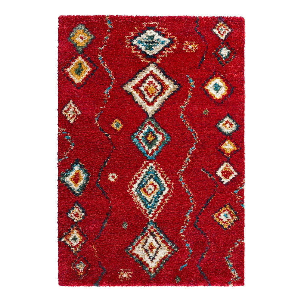 Czerwony dywan Mint Rugs Geometric, 80x150 cm