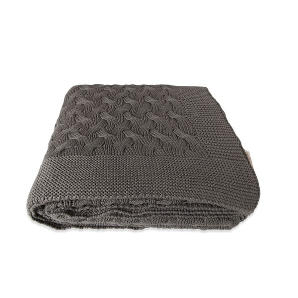 Brązowy bawełniany koc Homemania Decor Soft, 130x170 cm