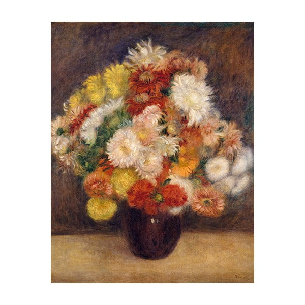 Reprodukcja obrazu Auguste’a Renoira - Bouquet of Chrysanthemums, 55x70 cm