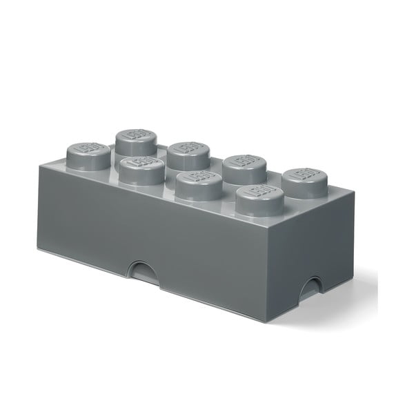 Ciemnoszary dziecięcy pojemnik LEGO® Rectangle