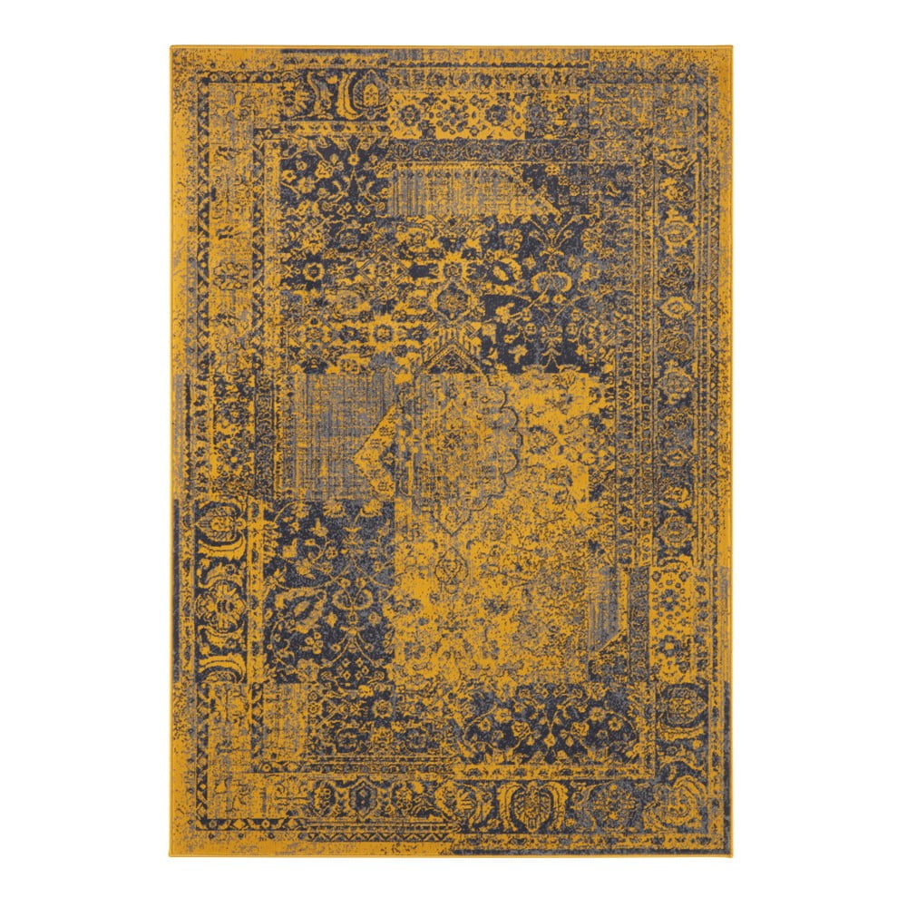 Żółto-szary dywan Hanse Home Celebration Plume, 80x150 cm
