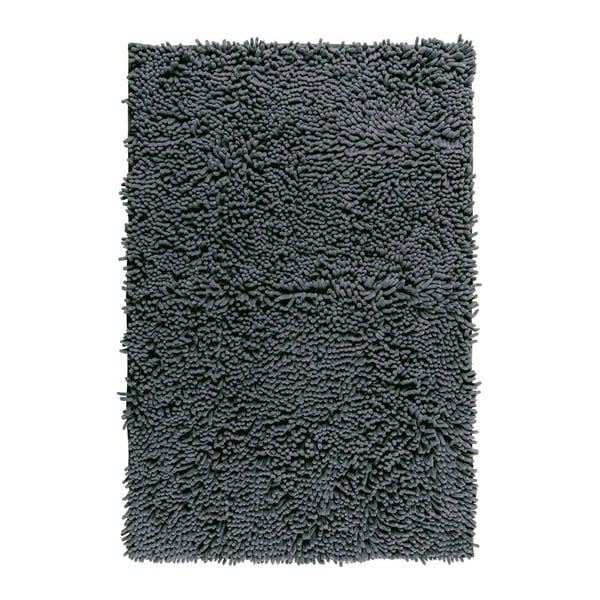 Grafitowy dywanik łazienkowy Wenko Chenille, 80x50 cm