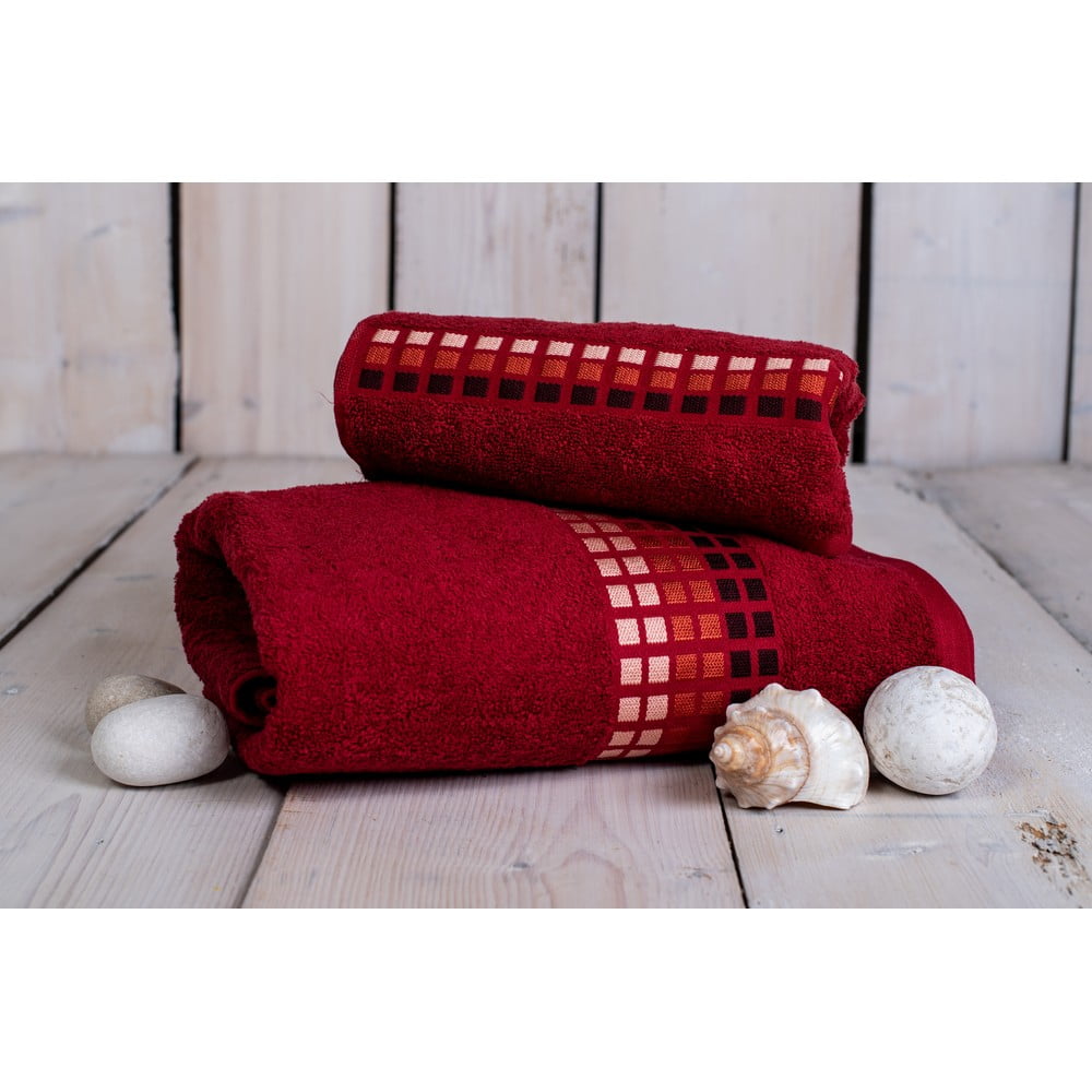 Фото - Рушник Darwin Czerwony ręcznik bawełniany 100x50 cm  – My House 