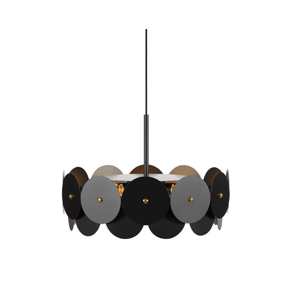 Czarna lampa wisząca Markslöjd Vegas, ø 53 cm