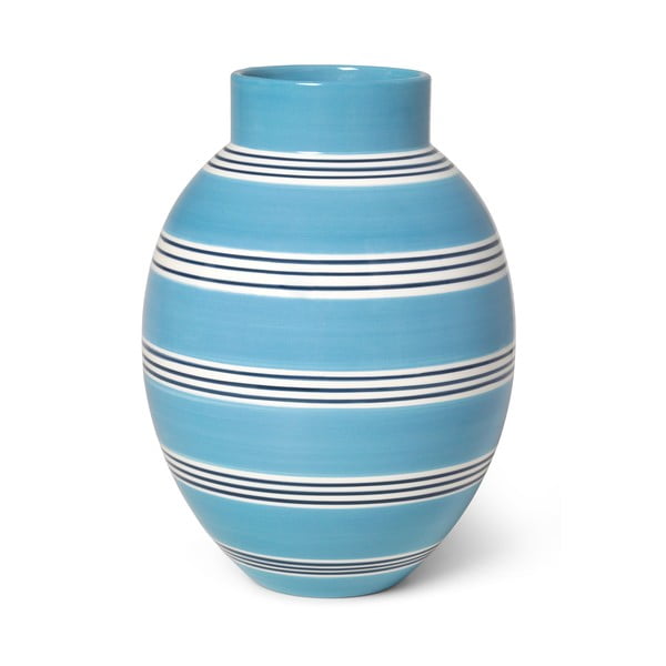 Niebieski ceramiczny wazon Kähler Design Nuovo, wys. 30 cm
