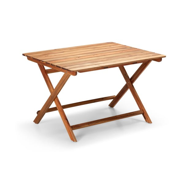 Stół ogrodowy z drewna akacji Bonami Essentials Natur, 114x88 cm