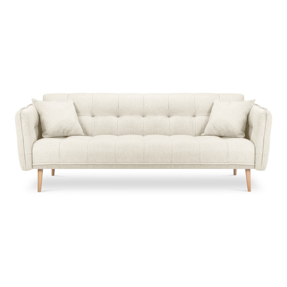 Kremowa sofa rozkładana Mazzini Sofas Canna
