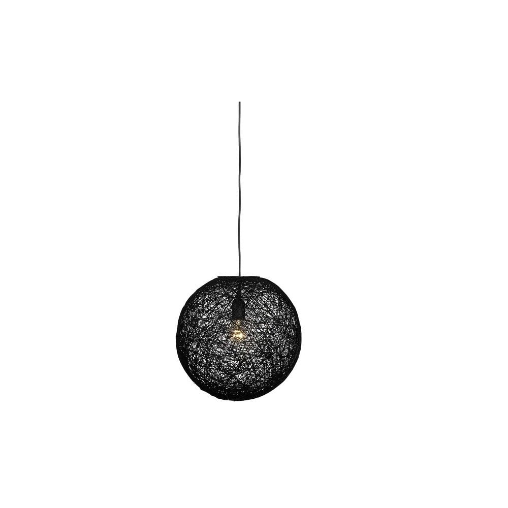 Czarna lampa wisząca LABEL51 Twist, ⌀ 45 cm