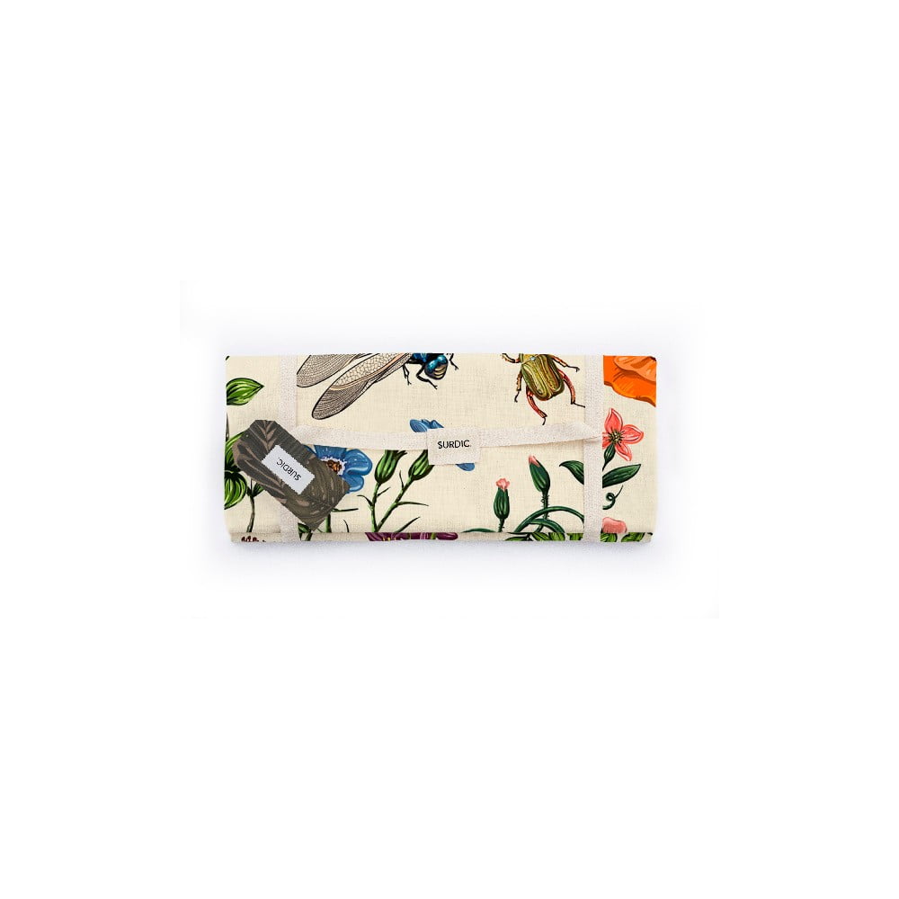 Koc piknikowy Surdic Manta Picnic Tierra Bella z motywem przyrodniczym, 140x170 cm