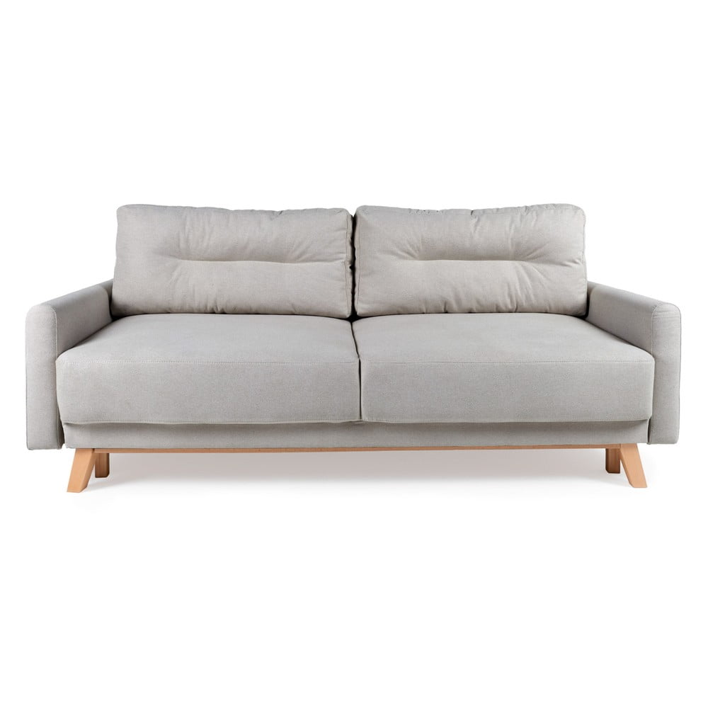 Jasnoszara sofa rozkładana Bonami Selection Pop