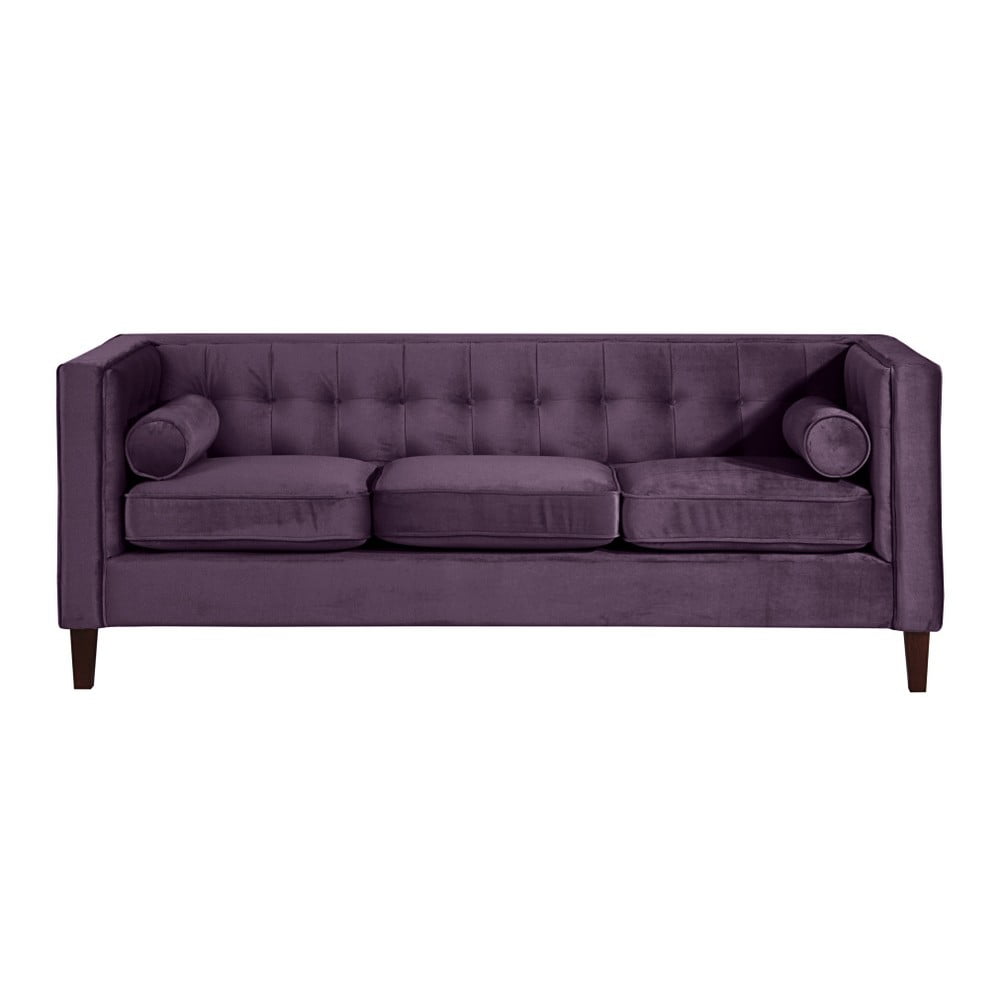 Fioletowa sofa Max Winzer Jeronimo, 215 cm