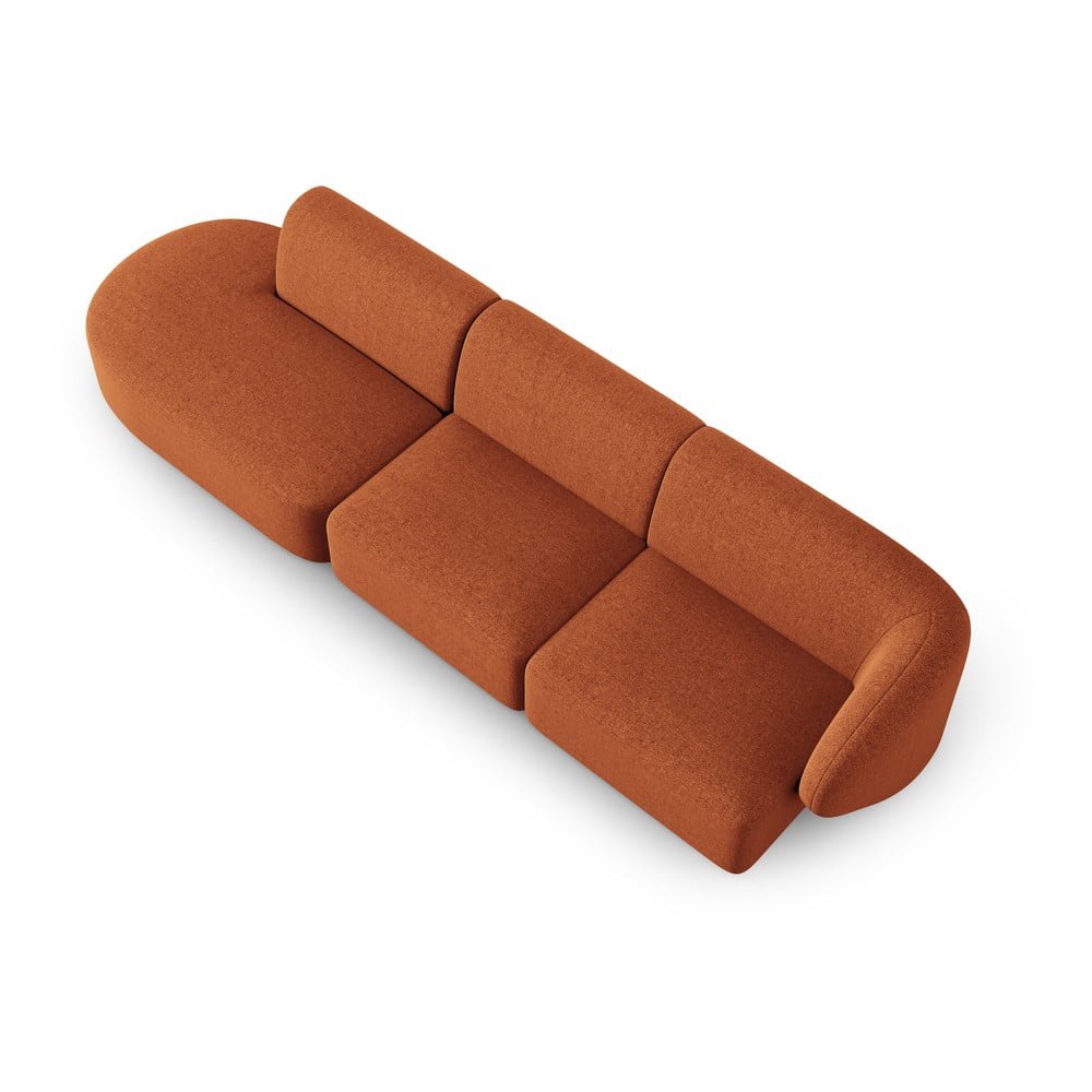 Pomarańczowa sofa 302 cm Shane – Micadoni Home