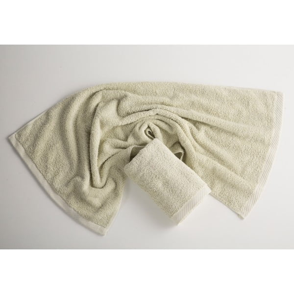 Zielony bawełniany ręcznik kąpielowy El Delfin Lisa Coral, 70x140 cm