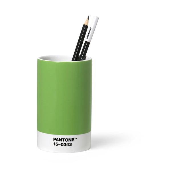 Zielony ceramiczny kubek na ołówki Pantone