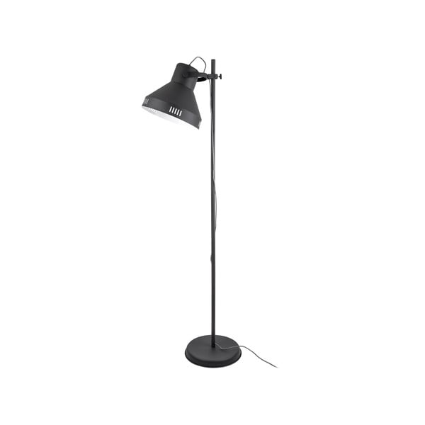 Czarna lampa stojąca Leitmotiv Tuned Iron, wys. 180 cm