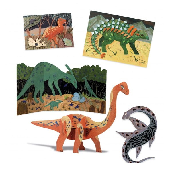 Kreatywny zestaw artystyczny Djeco Dinozaury