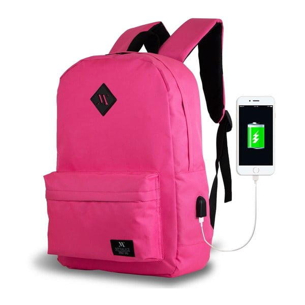 Różowy plecak z portem USB My Valice SPECTA Smart Bag