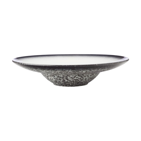 Biało-czarny ceramiczny talerz Maxwell & Williams Caviar, ø 28 cm