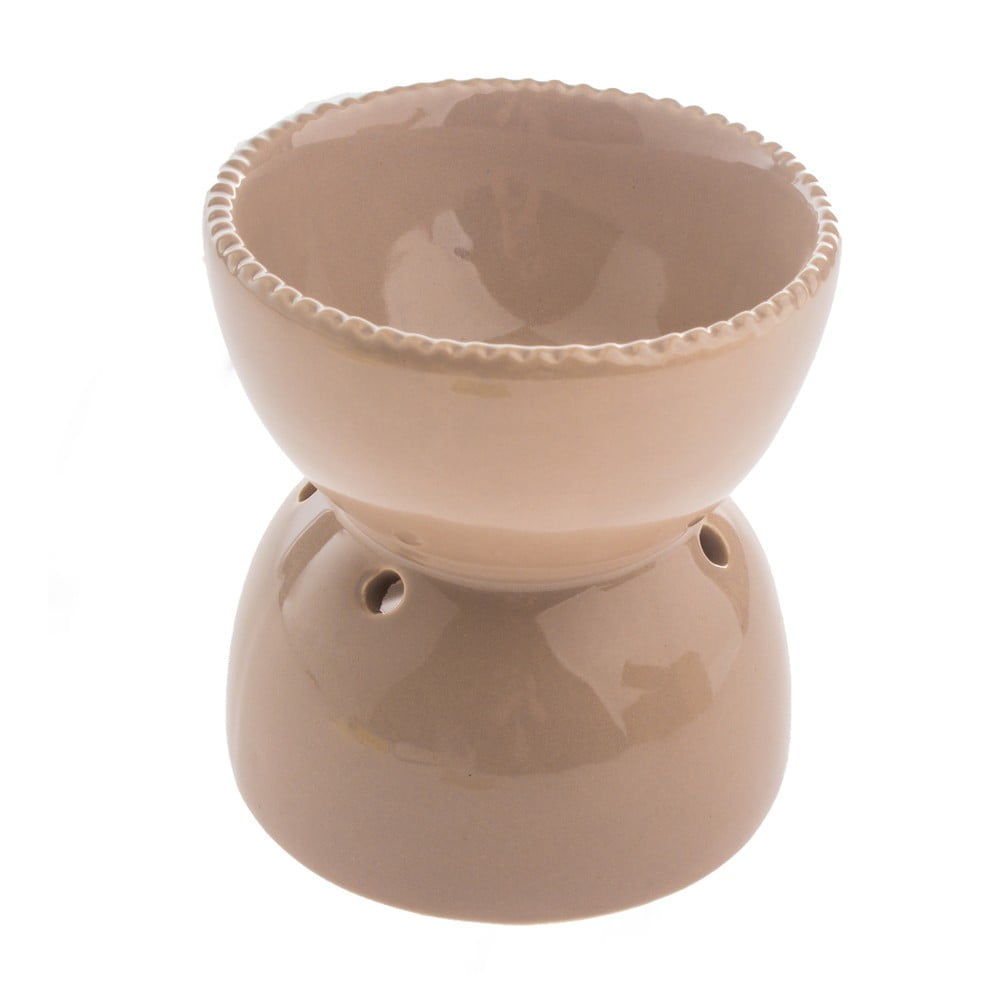 Beżowa ceramiczna lampka aromatyczna Dakls, wys. 11,5 cm