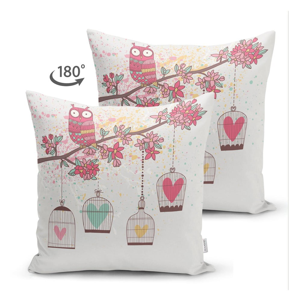 Poszewka na poduszkę Minimalist Cushion Covers Heart Flowers, 45x45 cm