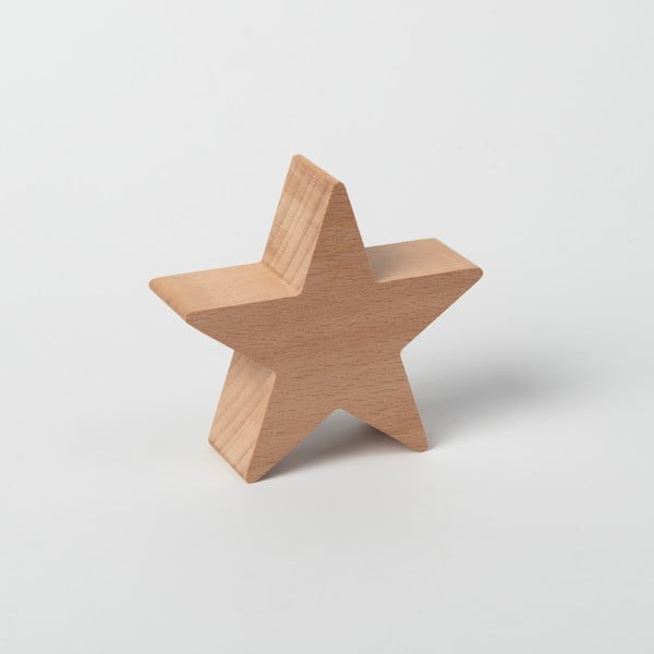 Drewniana gwiazda na choinkę dekoracyjną Spira Small