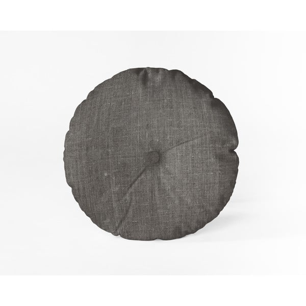 Szara poduszka Really Nice Things Cojin Redondo Cool Grey, ⌀ 45 cm