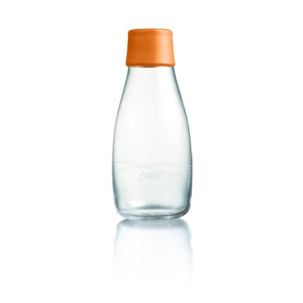 Pomarańczowa butelka ze szkła ReTap, 300 ml