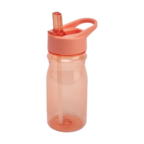 Pomarańczowa butelka ze słomką Addis Bottle Coral, 500 ml