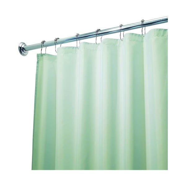 Zielona zasłona prysznicowa iDesign, 183x183 cm
