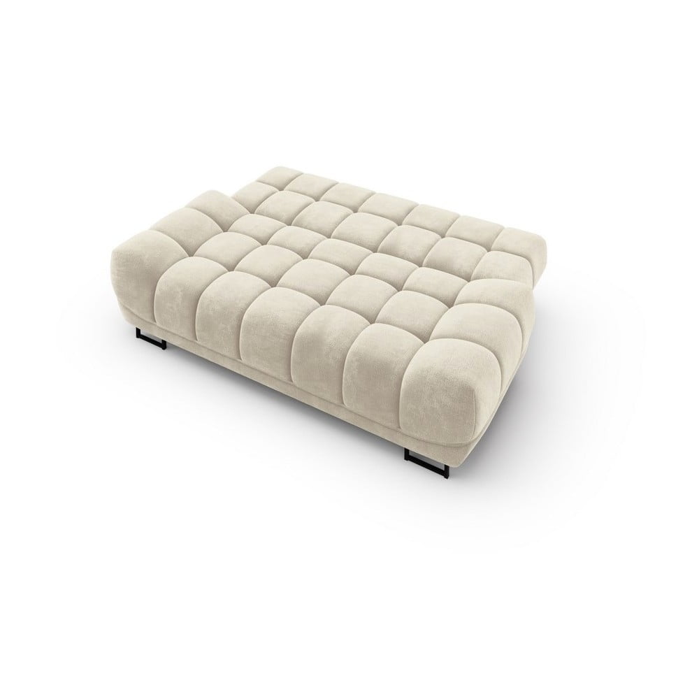 Beżowa 3-osobowa sofa rozkładana z aksamitnym obiciem Windsor & Co Sofas Cirrus