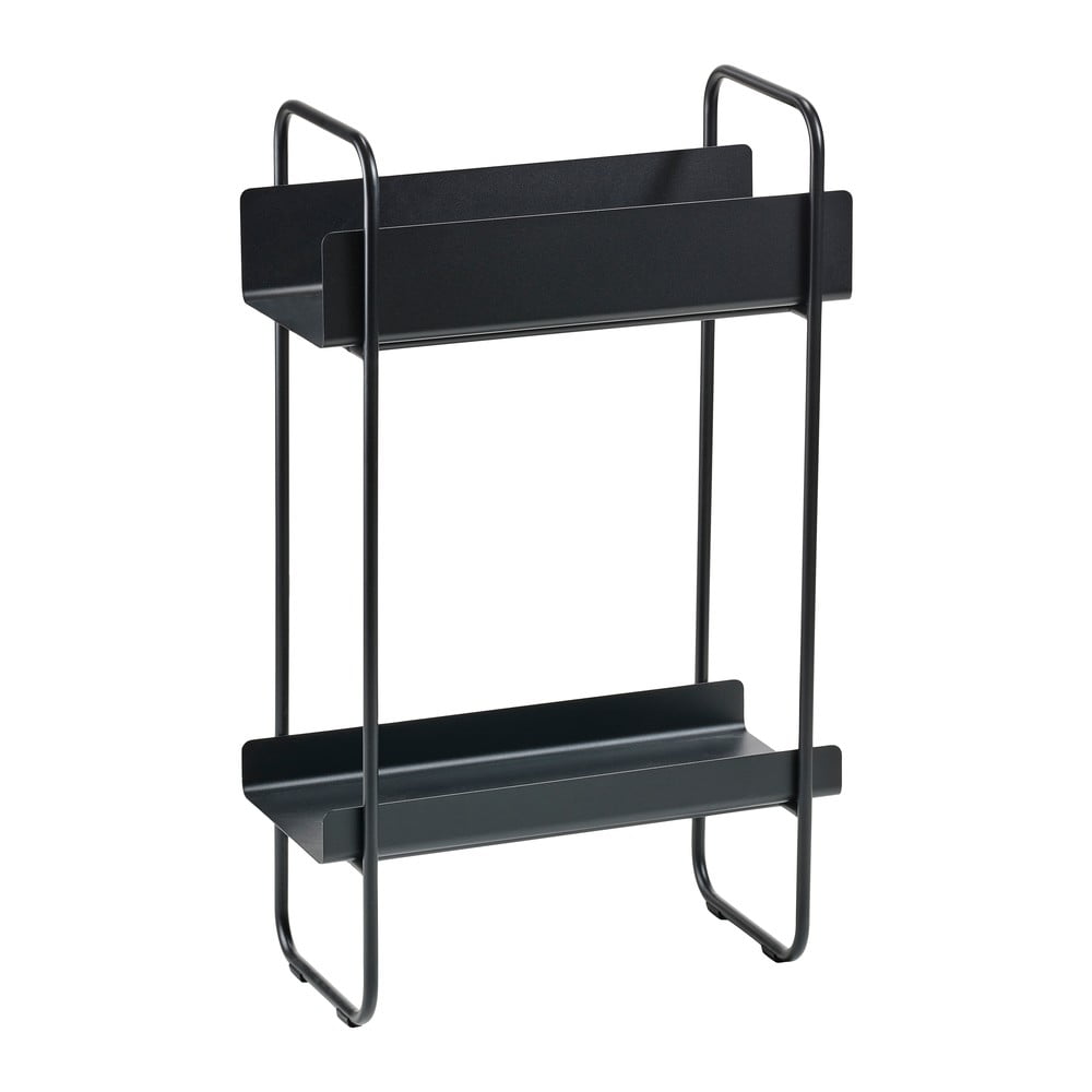 Czarna metalowa konsola 24x48 cm A-Console – Zone