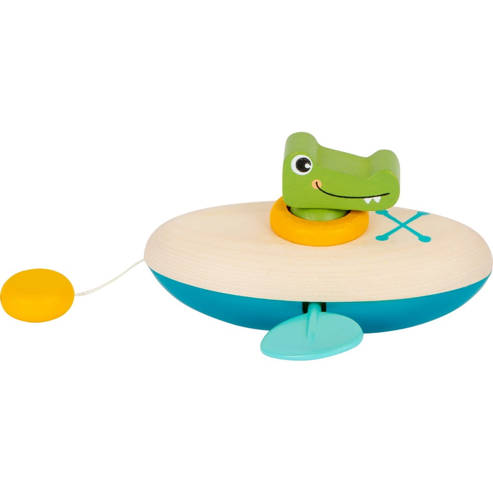 Dziecięca drewniana zabawka do wody Legler Crocodile