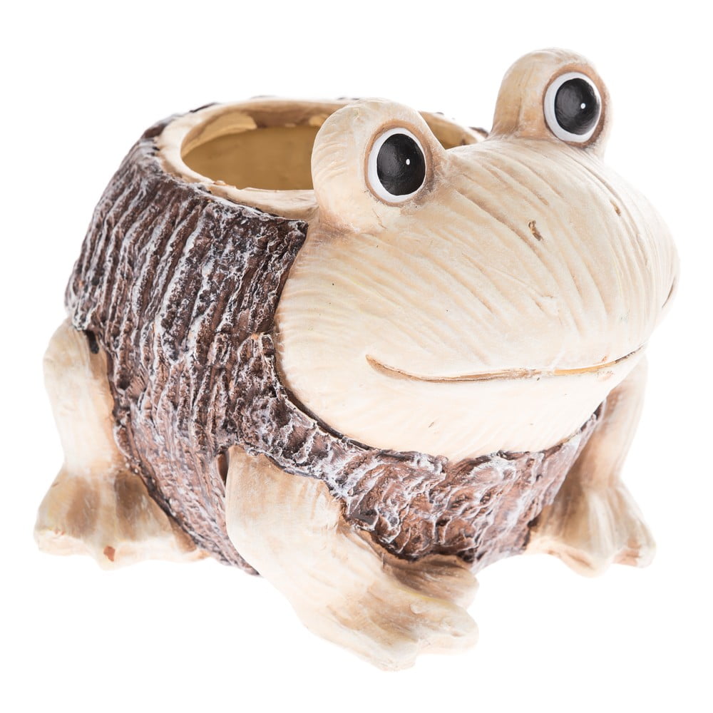 Doniczka ceramiczna w kształcie żaby, wys. 17 cm