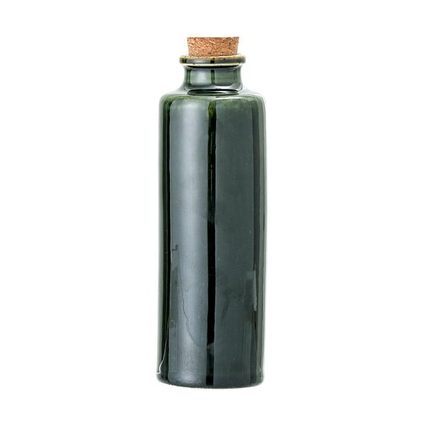 Zielona kamionkowa butelka z zatyczką Bloomingville Joelle, 650 ml