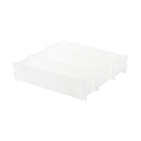 Zestaw 6 białych rozdzielaczy do szuflady Compactor Drawer Dividers