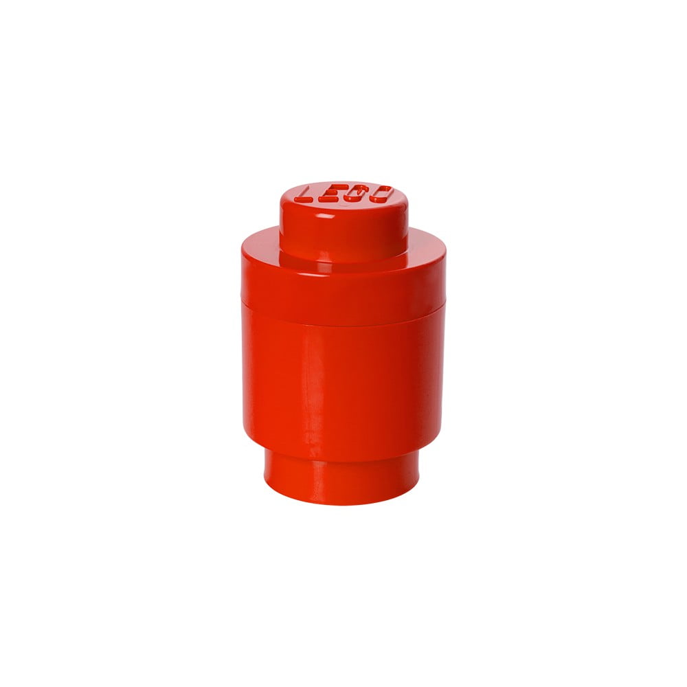 Czerwony pojemnik okrągły LEGO®, ⌀ 12,5 cm