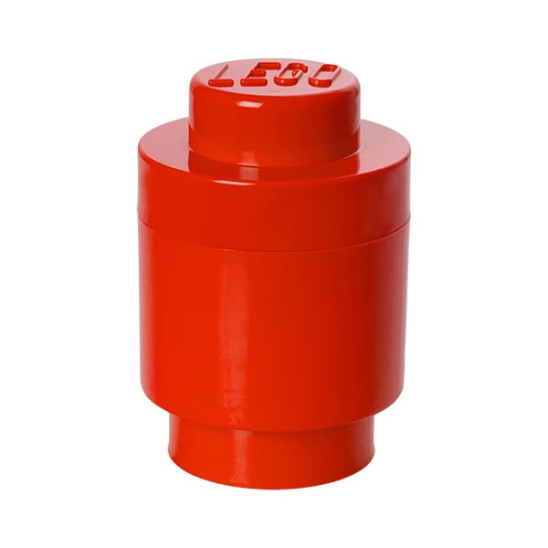 Czerwony pojemnik okrągły LEGO®, ⌀ 12,5 cm